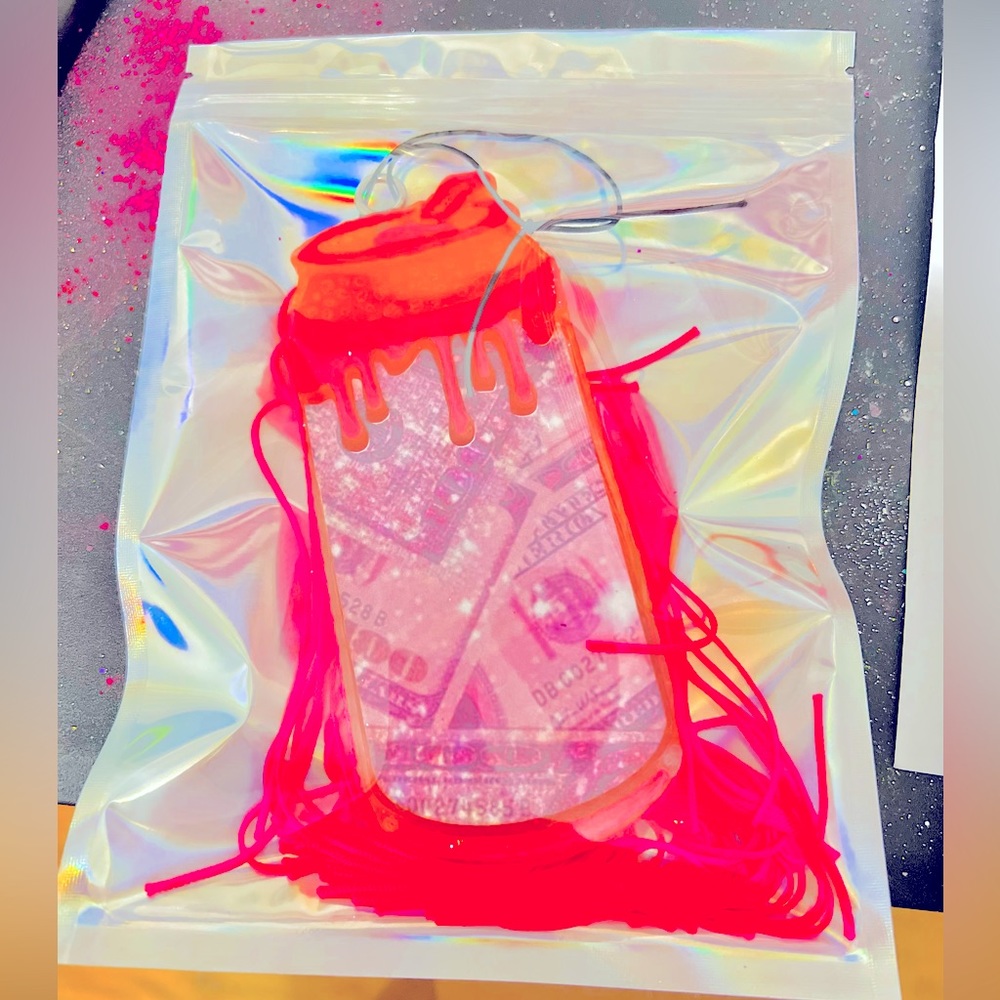 Money drip can car freshie